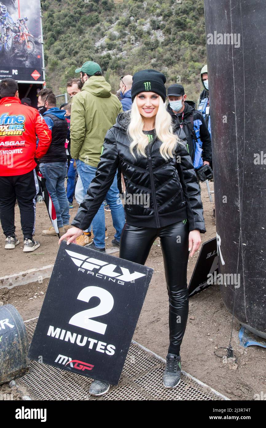 Crossodromo 'il Ciclamino', Pietramurata, Italie, 09 avril 2022, Monster Girl pendant 2022 FIM MXGP/MX2 Championnat du monde de Motocross - MXGP de Trentin (Italie) - Motocross Banque D'Images