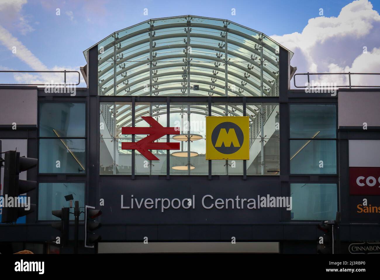 Gare centrale de Liverpool Banque D'Images
