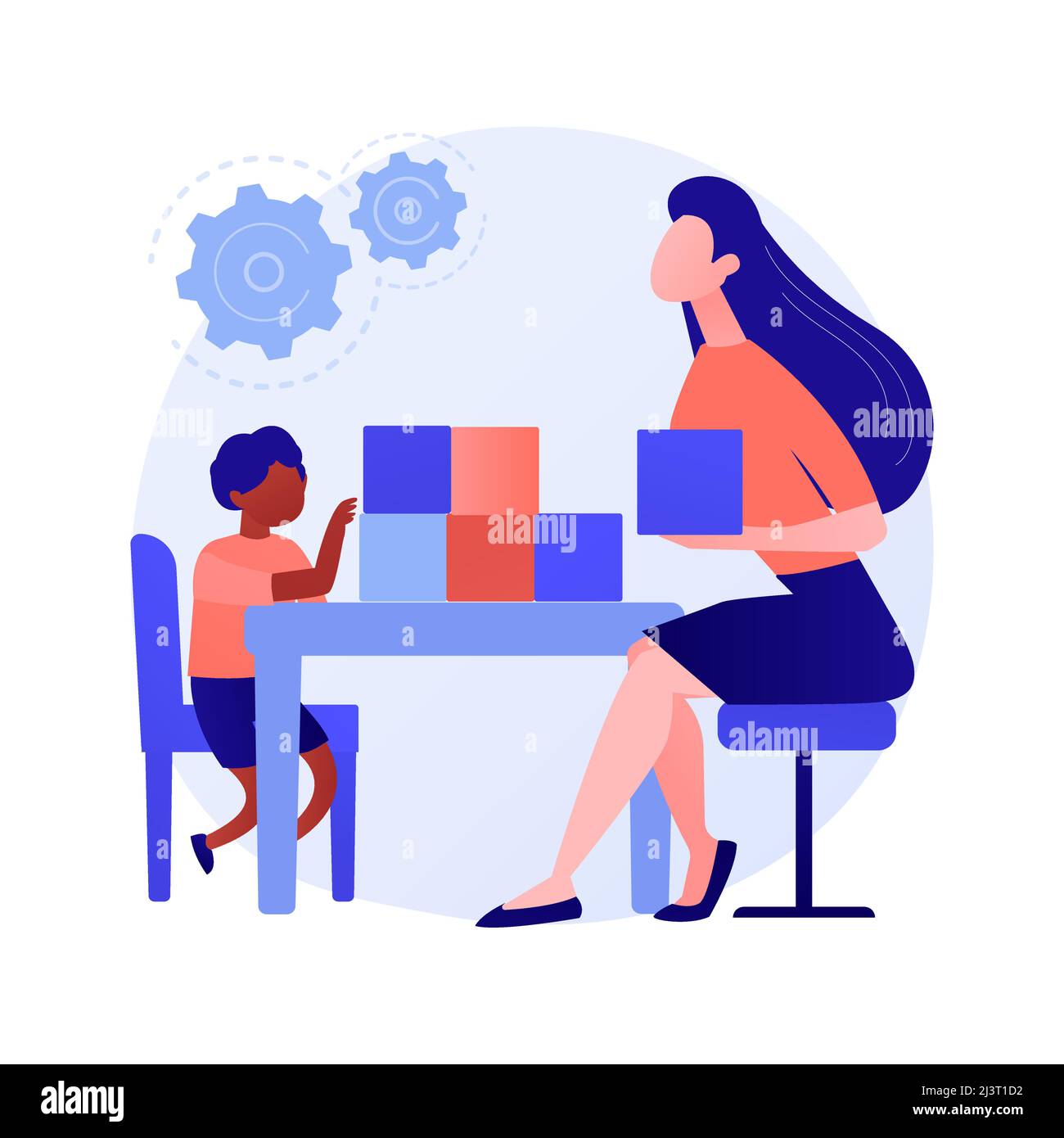 Développement socio-émotionnel résumé concept illustration du vecteur. Formation préscolaire, développement des compétences sociales dans la petite enfance, gestion émotionnelle Illustration de Vecteur