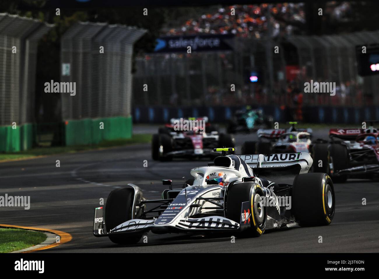Yuki Tsunoda (JPN) AlphaTauri AT03. Grand Prix d'Australie, dimanche 10th avril 2022. Albert Park, Melbourne, Australie. Banque D'Images