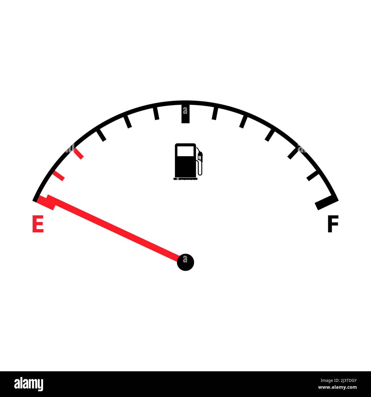 Icône indicateur de voiture de carburant, symbole jauge essence indicateur  de voiture, illustration du vecteur du signe de commande Image Vectorielle  Stock - Alamy