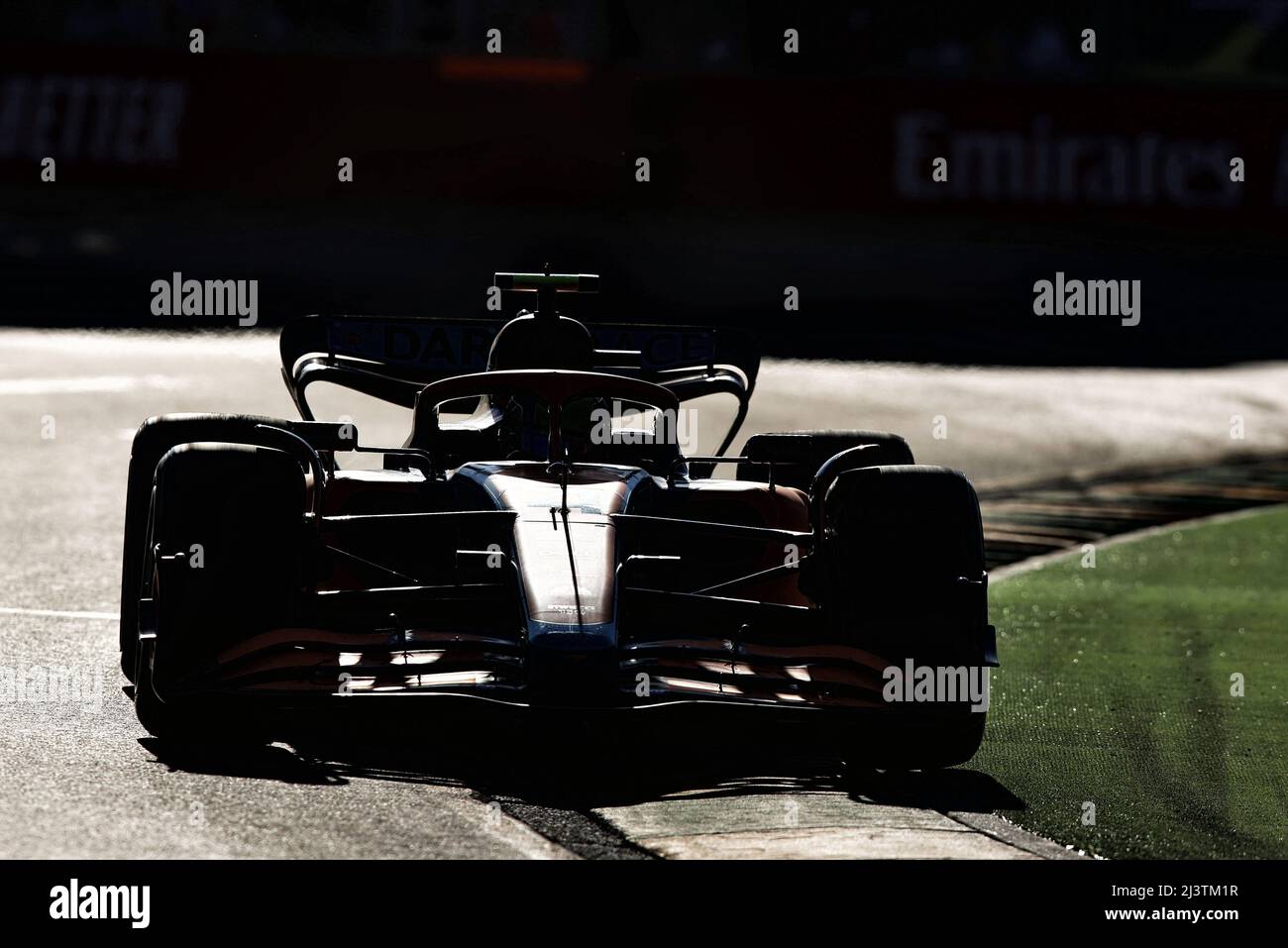 Melbourne, Australie. 10th avril 2022. Daniel Ricciardo (AUS) McLaren MCL36. Grand Prix d'Australie, dimanche 10th avril 2022. Albert Park, Melbourne, Australie. Crédit : James Moy/Alay Live News Banque D'Images