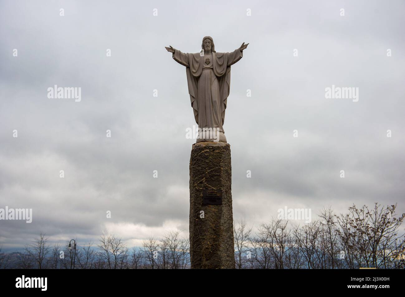 Sant'Angelo dei Lombardi, Avellino, Italie 11/02/2015: Statue de Jésus. ©Andrea Sabbadini Banque D'Images
