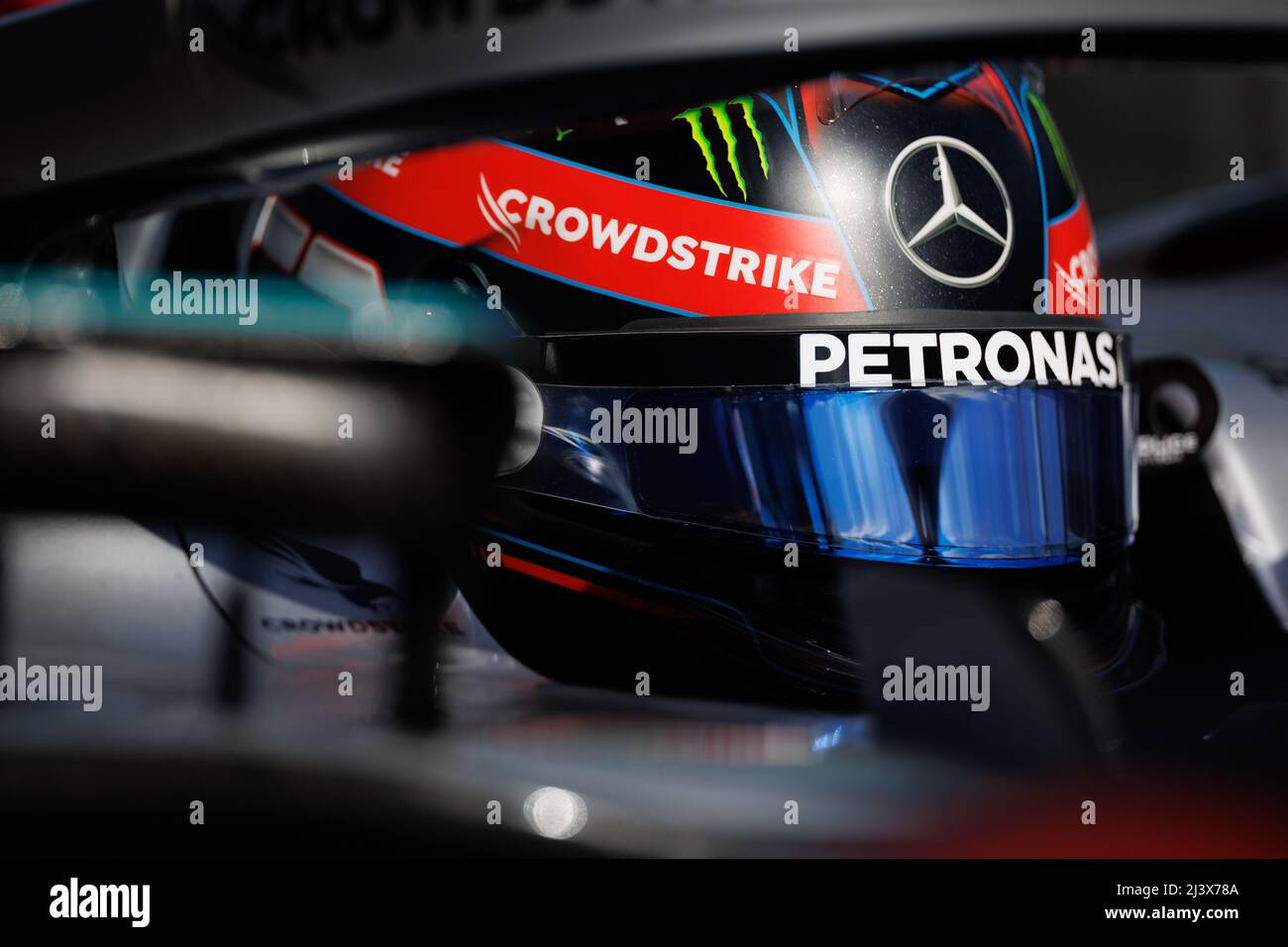 Melbourne, Australie. 10th avril 2022. George Russell (GBR) de l'écurie Mercedes lors du Grand Prix de Formule 1 d'Australie sur le circuit du Grand Prix d'Albert Park le 10. Avril 2022. Crédit : Corleve/Alay Live News Banque D'Images