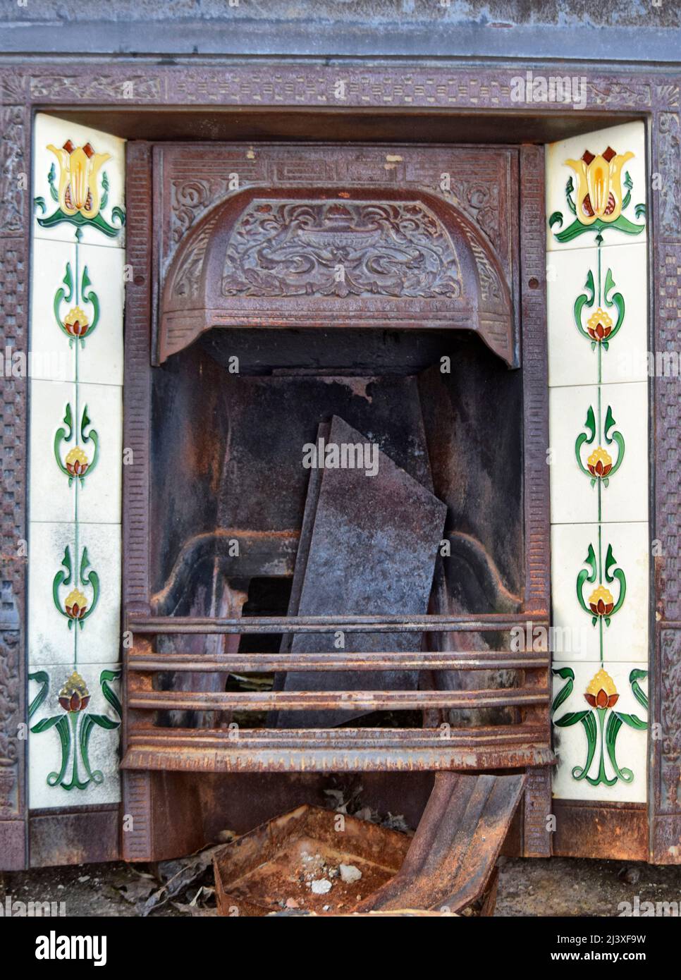 lieu de feu récupéré, royaume-uni Banque D'Images