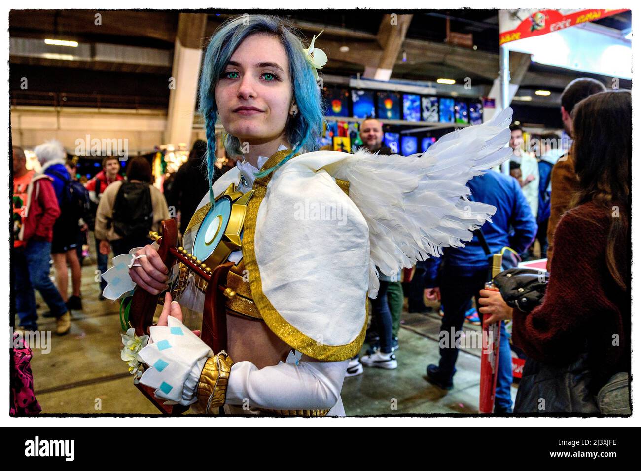 Made in Asia est le rendez-vous pour mangas, dessins animés asiatiques, jeux vidéo, fans de séries tv. | Made in Asia est le salon ou rebouvent les fans de video Banque D'Images