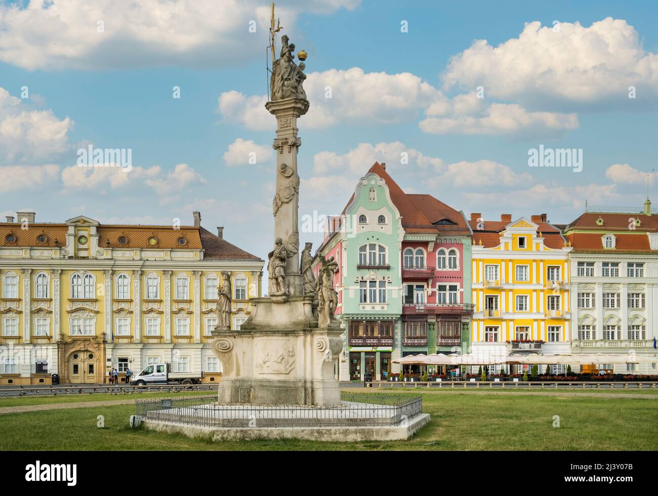 Union Square à Timisoara, Roumanie Banque D'Images