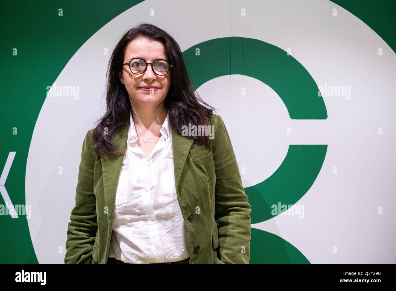 Portrait de Cecile Duflot, directrice de l'ONG OXFAM France, ancienne ministre et candidate à l'élection présidentielle du parti Europe Ecologie les Verts. Paris, France. Banque D'Images