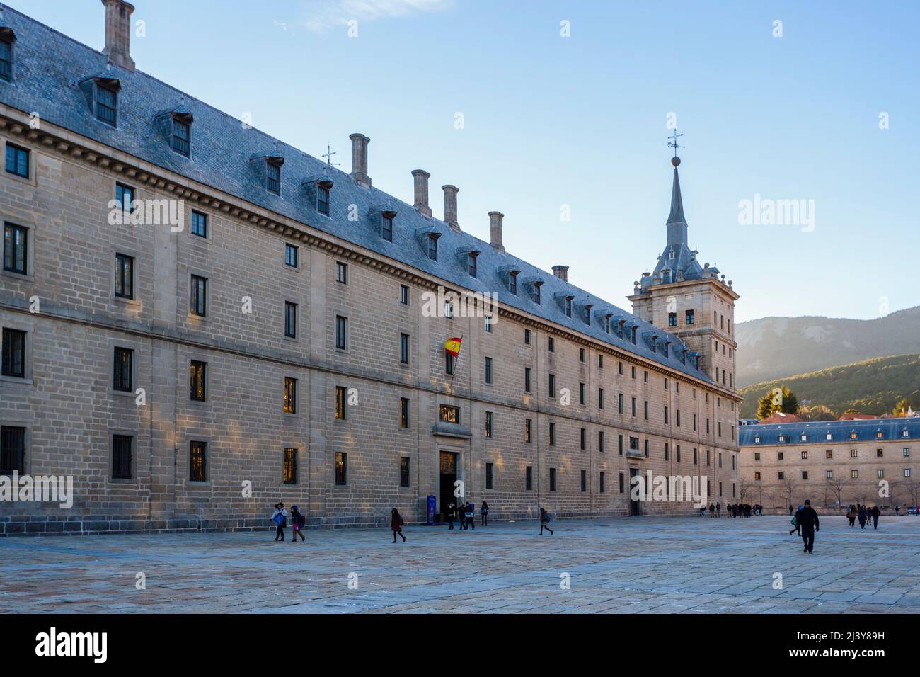 Site royal de San Lorenzo de El Escorial, un palais royal, un monastère, un musée et une école Banque D'Images