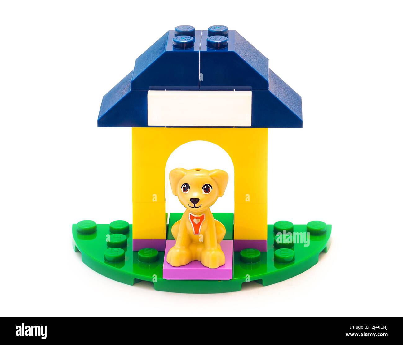 2021: Série d'amis de constructeur LEGO. La colombe Banque D'Images