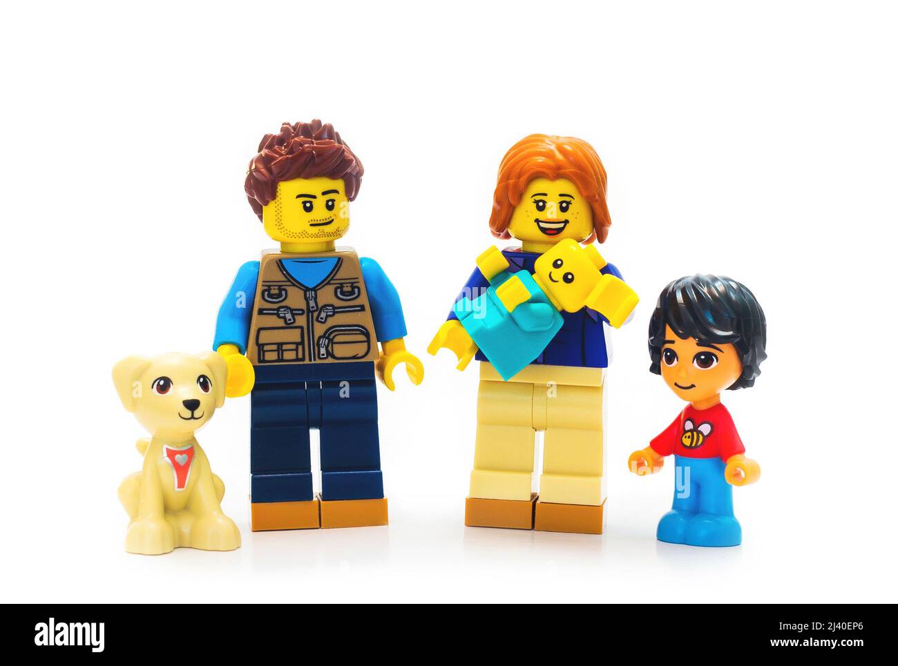 2021 : personnages du constructeur LEGO, Portrait de famille Photo Stock -  Alamy