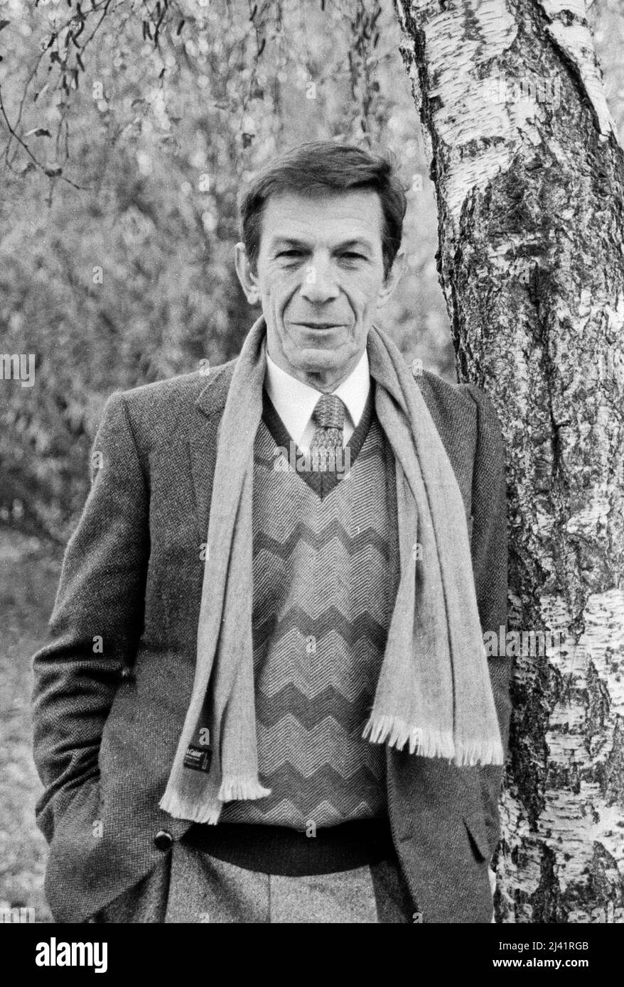 Leonard Ninoy, bekannt al 'Mr. Spock' aus der SciFi-Fernsehserie 'Raumschiff Enterprise', BEI einem Besuch à Hambourg, Allemagne UM 1989. Banque D'Images