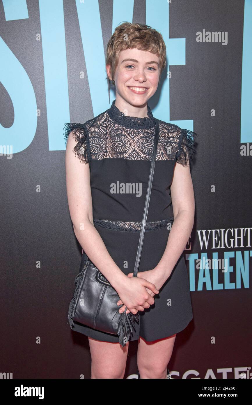 Sophia Lillis participe à la projection « The Unsupportables Weight of massive Talent » de New York à Regal Essex Crossing à New York. (Photo par Ron Adar / SOPA Images / Sipa USA) Banque D'Images