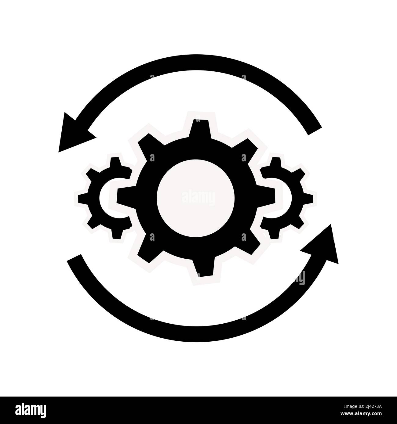 Icône vectorielle abstraite sur le blanc, Illustration isolée pour la conception graphique et web.Symbole plat simple. Illustration de Vecteur