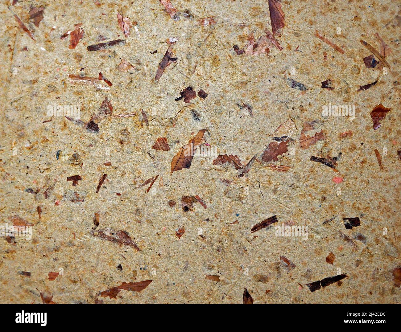 Arrière-plan de texture papier recyclé fait à la main Banque D'Images