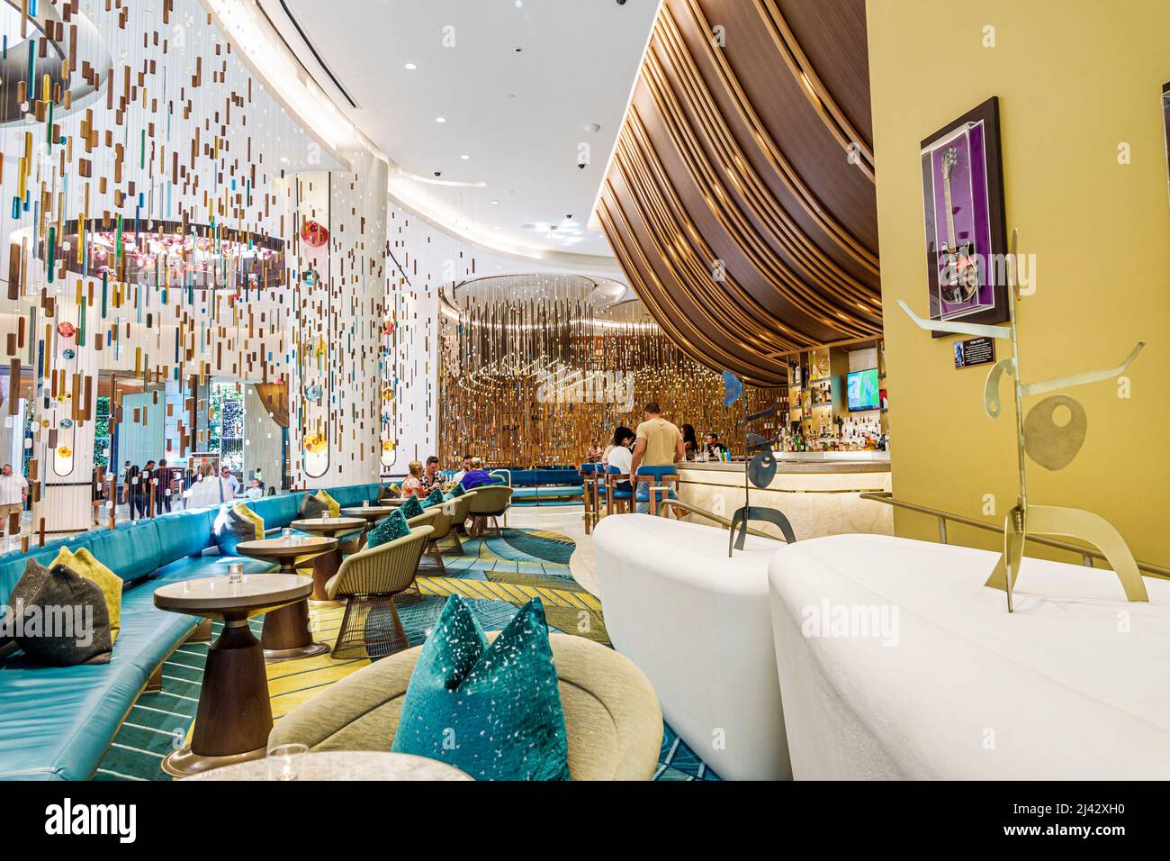 Hollywood Florida Seminole Hard Rock Hotel & Casino Tribu réserve tribale à l'intérieur du bar Oculus Banque D'Images