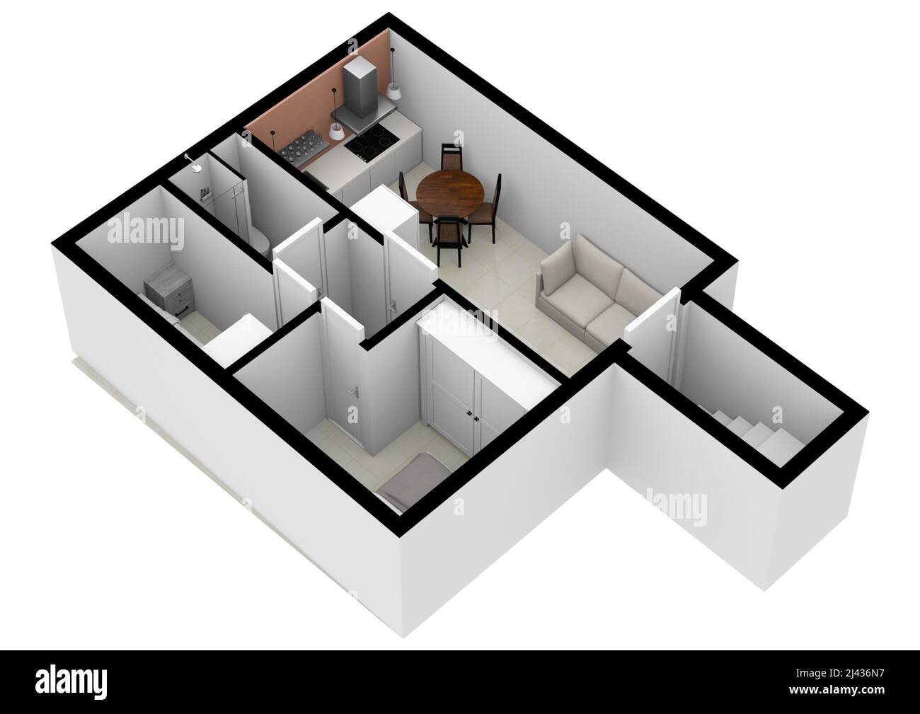 Bunker souterrain. Bunker. Plan d'étage des bunkers. Plan d'étage des bunkers. 3D illustration. Plan d'étage. Bunker pour le plan de la surface de vente des bébés. Souterrain. Banque D'Images