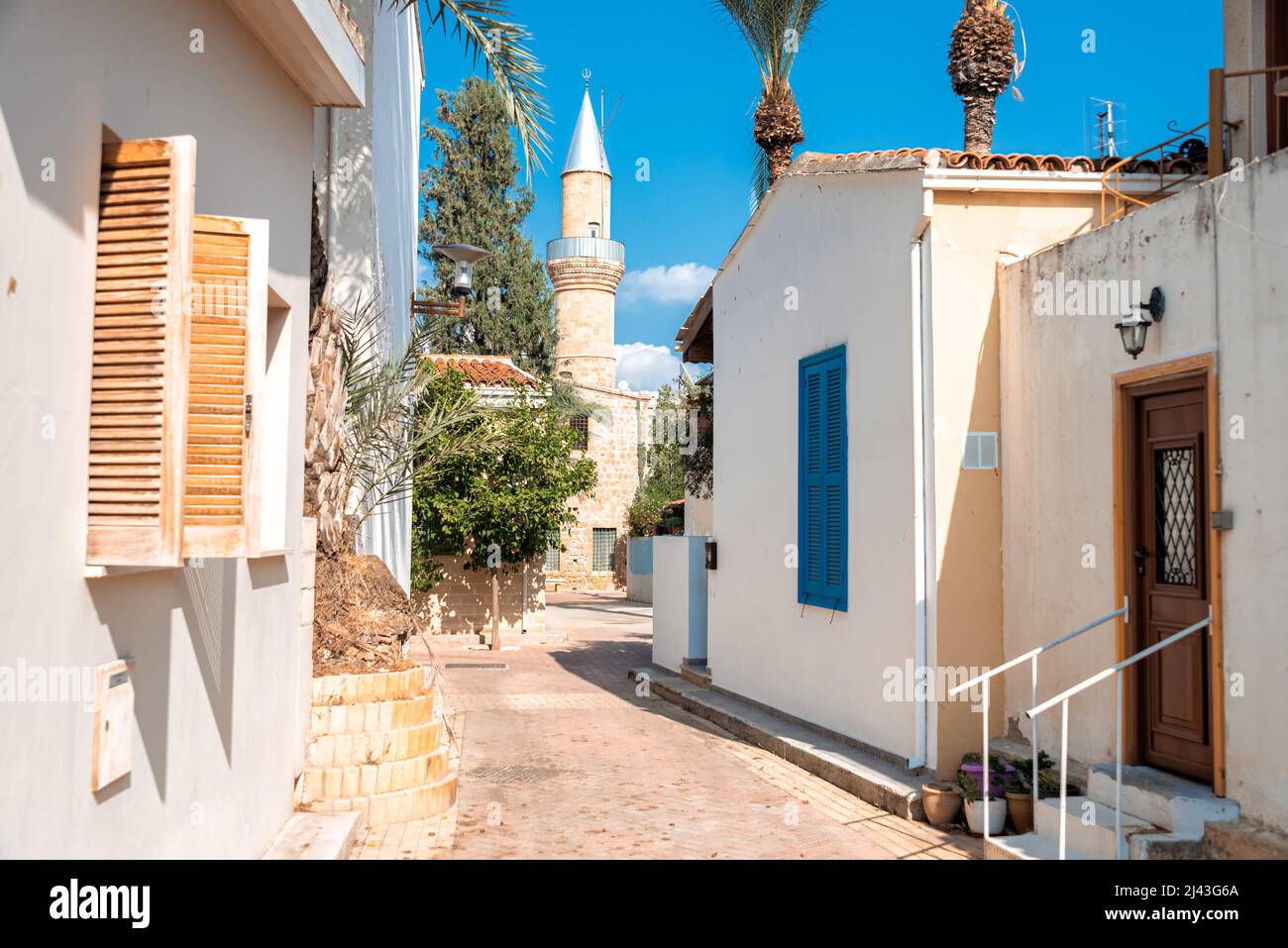 Vue sur un quartier de la vieille ville de Nicosie, Chypre Banque D'Images