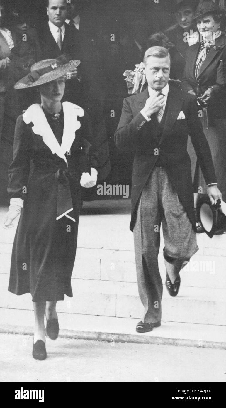 Duke & Duchess of Windsor Scenes 1940-41. 04 juillet 1938. (Photo de la presse associée). Banque D'Images