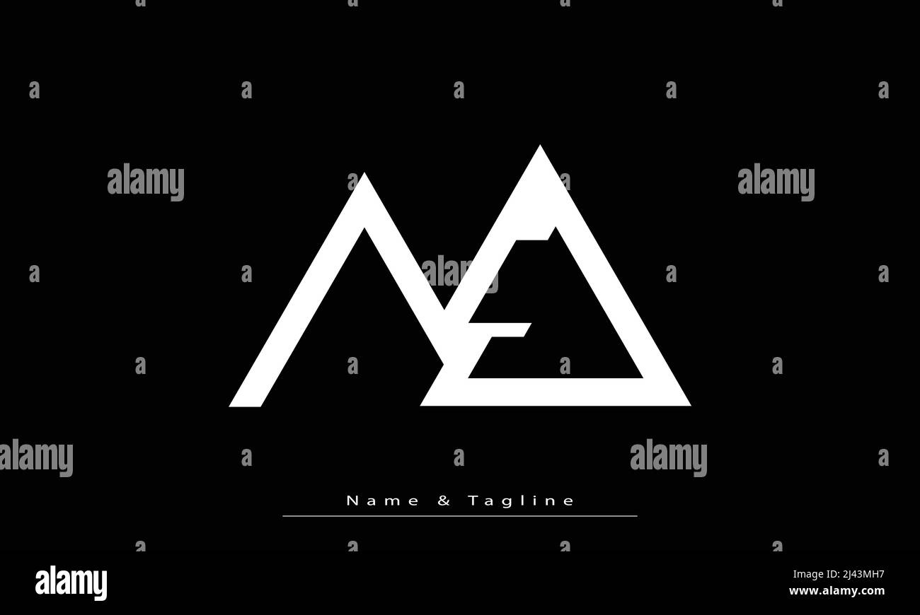 Lettres de l'alphabet initiales Monogram logo NJ , JN Illustration de Vecteur