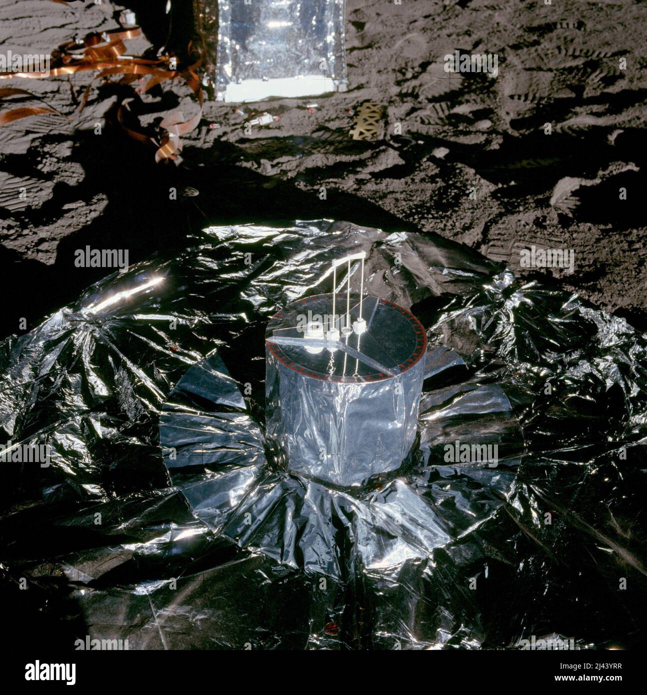 Expérience sismique passive d'Apollo 12 Banque D'Images