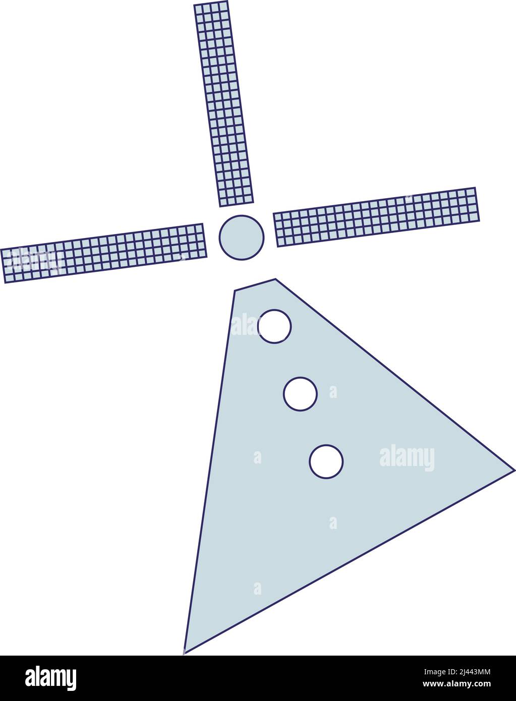 Image d'icône de moulin hollandais isolée vecteur Illustration de Vecteur