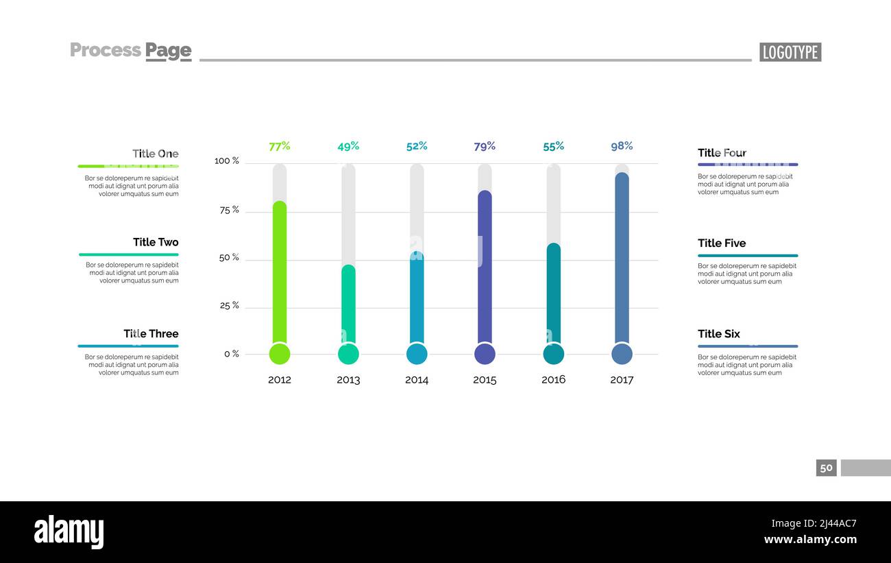 Modèle de diapositive sur l'efficacité. Données d'entreprise. Graphique, diagramme, conception. Concept créatif pour l'infographie, le projet. Peut être utilisé pour des sujets tels que les statistiques, t Illustration de Vecteur