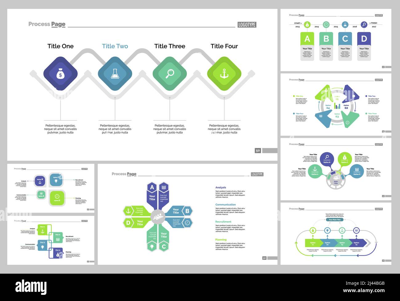 L'ensemble de conception d'infographies peut être utilisé pour la mise en page du flux de travail, le diagramme, le rapport annuel, la présentation, la conception Web. Concept commercial et marketing avec processus Illustration de Vecteur