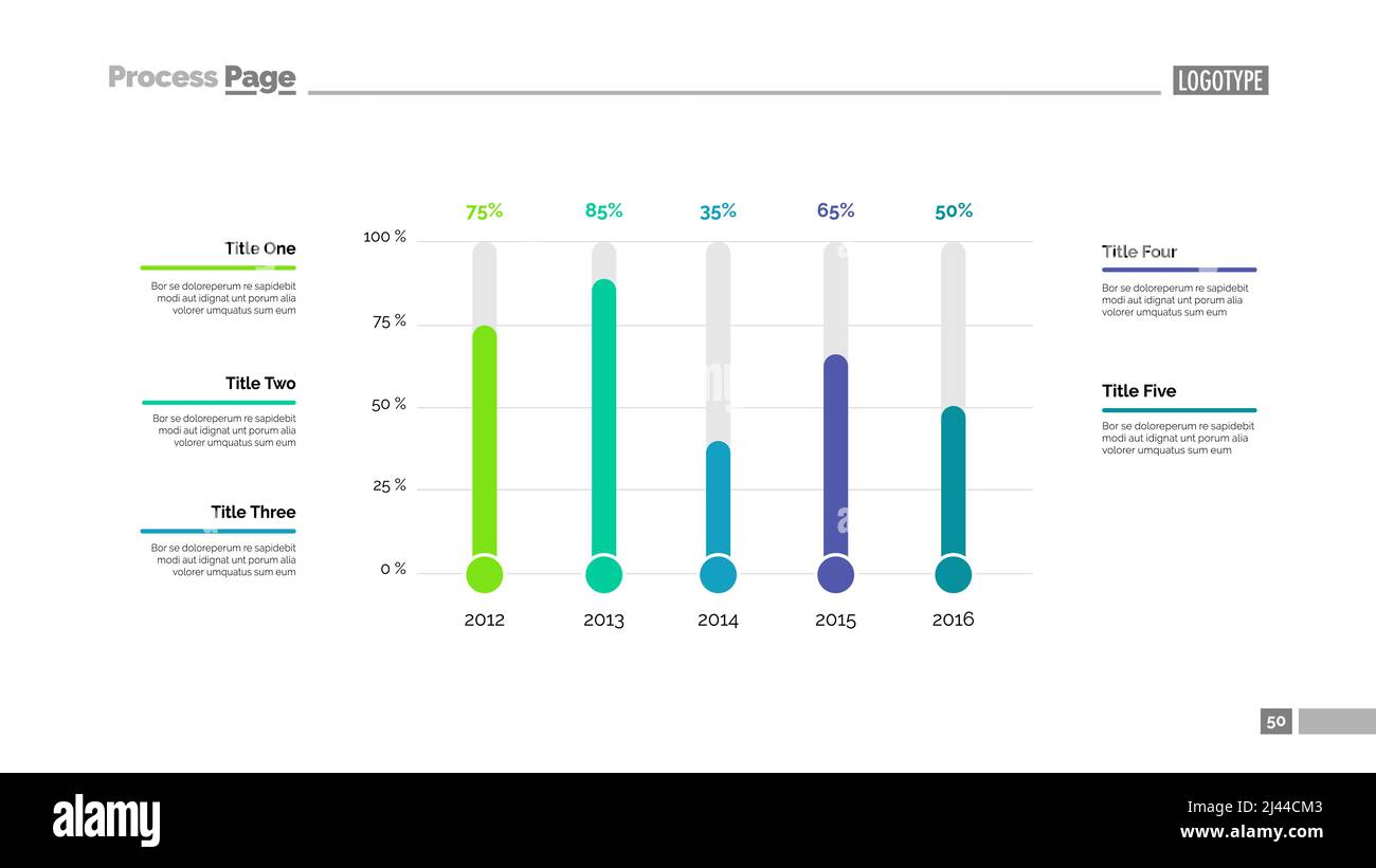 Modèle de diapositive de comparaison de la chronologie. Données d'entreprise. Graphique, diagramme, conception. Concept créatif pour l'infographie, rapport annuel. Peut être utilisé pour les sujets lik Illustration de Vecteur