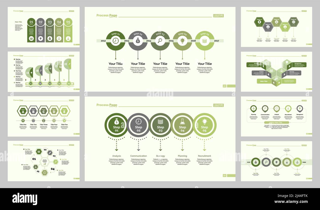L'ensemble de conception d'infographies peut être utilisé pour la mise en page du flux de travail, le diagramme, le rapport annuel, la présentation, la conception Web. Concept d'entreprise et de formation avec processus c Illustration de Vecteur