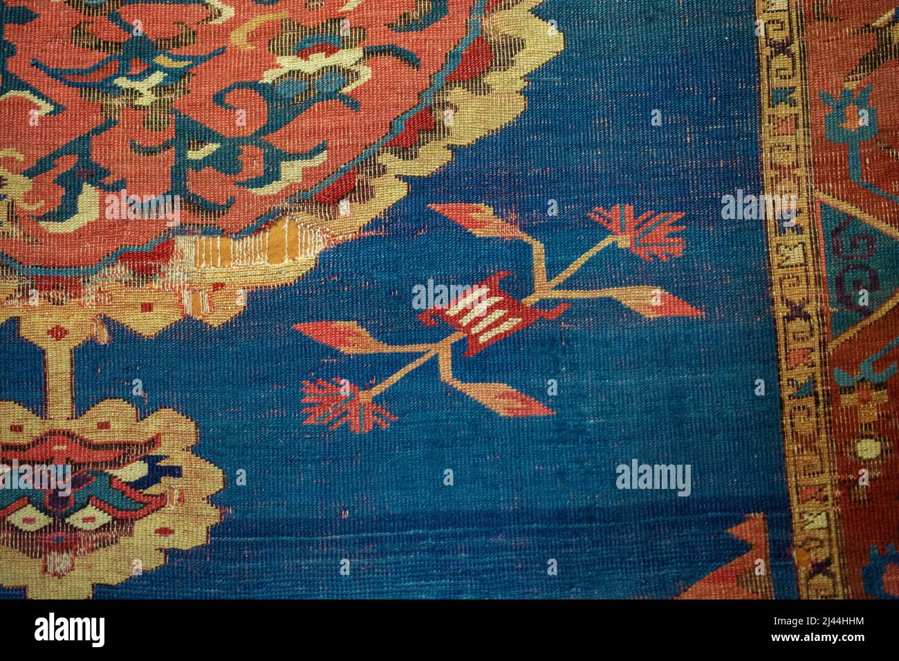 Carpettes artisanales en gros plan Banque D'Images