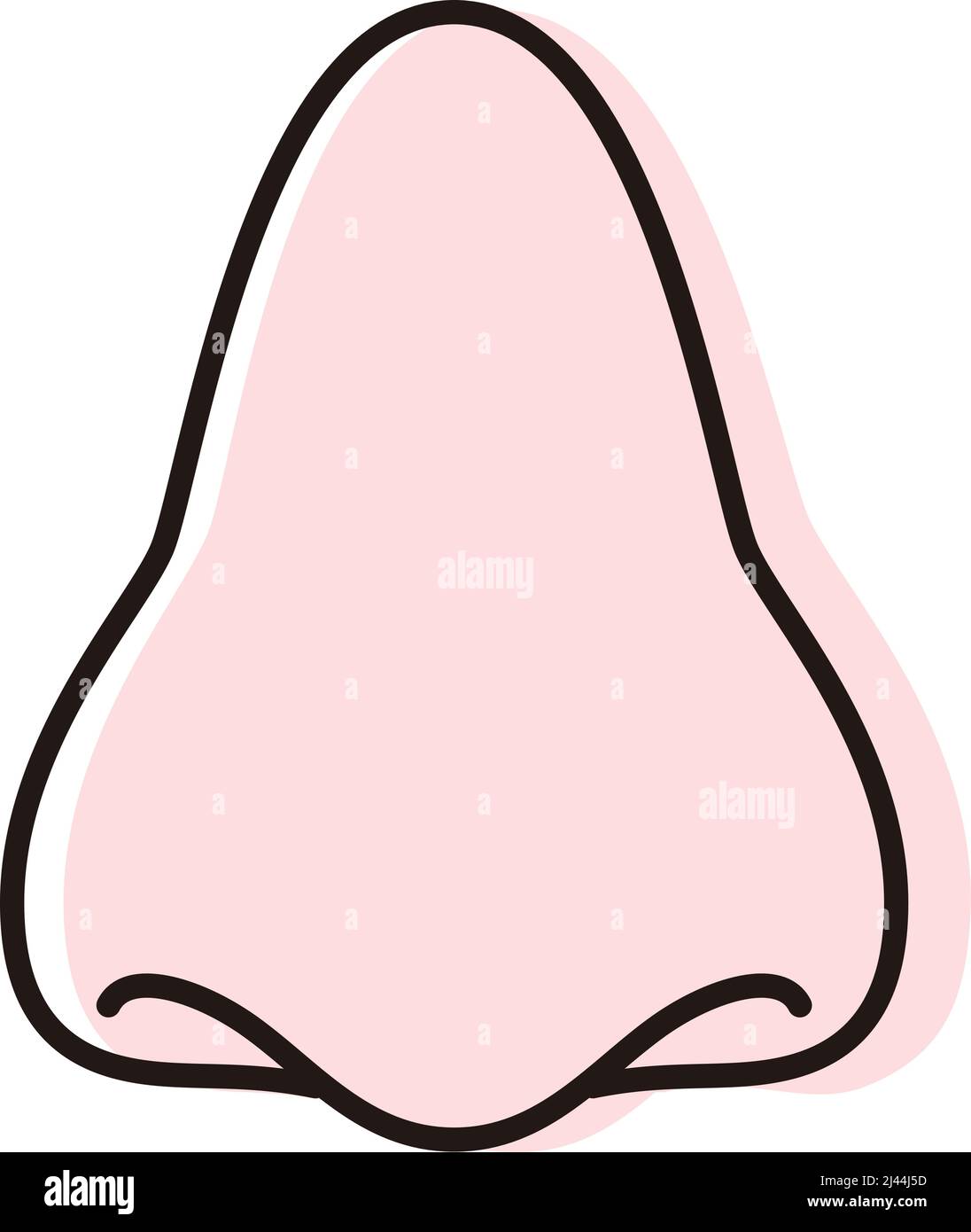 Icône nez, illustration vectorielle Illustration de Vecteur