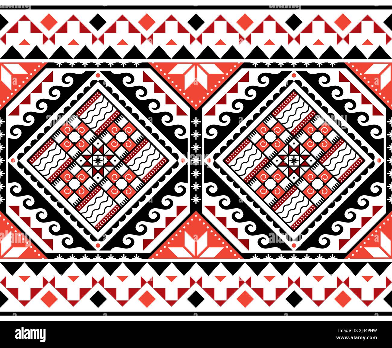 Ukrainien Hutsul Pysanky motif - traditionnel oeufs de Pâques folk art vectoriel sans couture Illustration de Vecteur