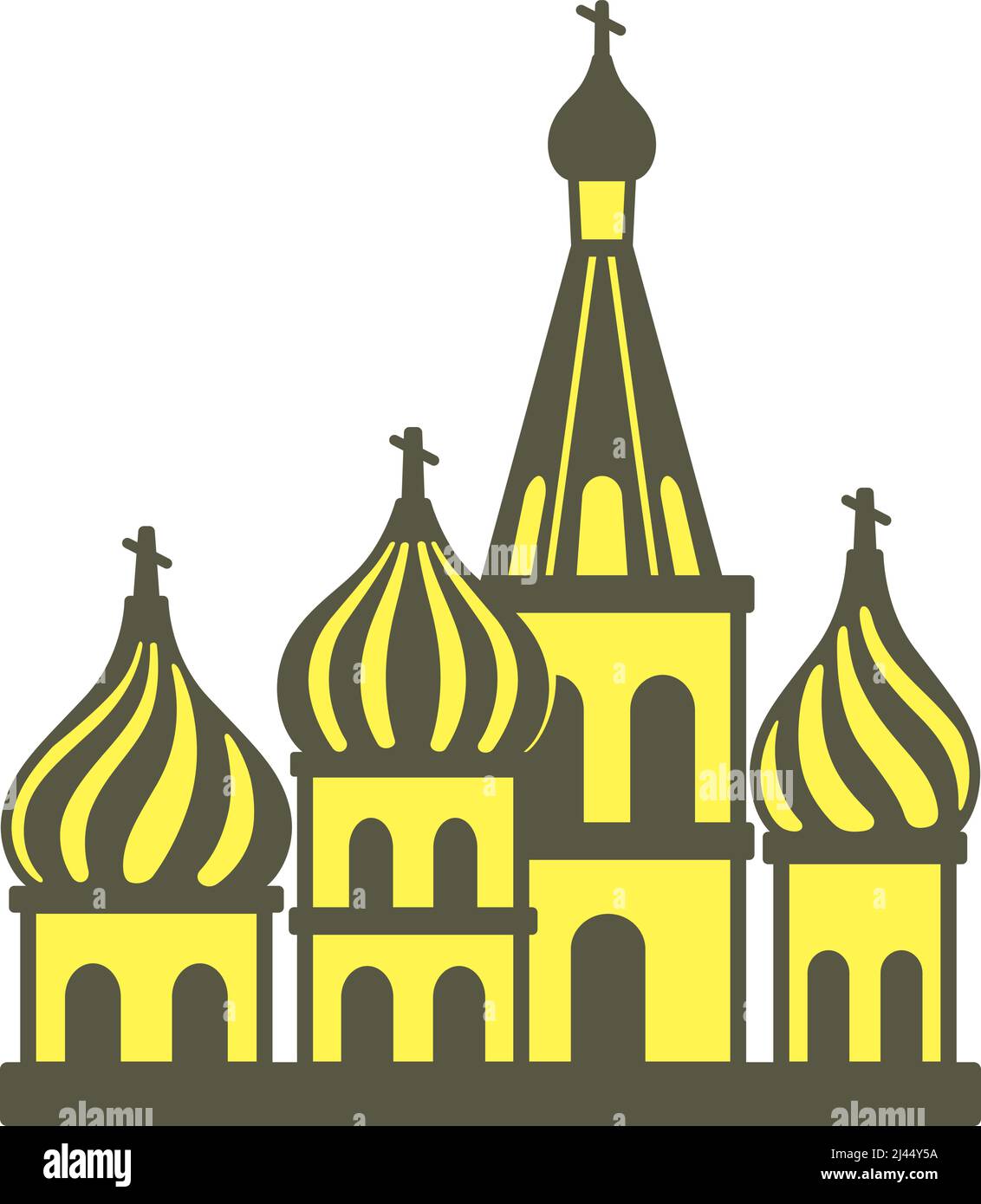 Kremlin silhouette, célèbre monument de l'icône mondiale Illustration de Vecteur