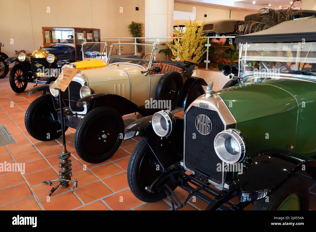 Austellungsraum, Autosmlung von Fürst Rainier III, Monaco, Monaco ville, Monaco Banque D'Images