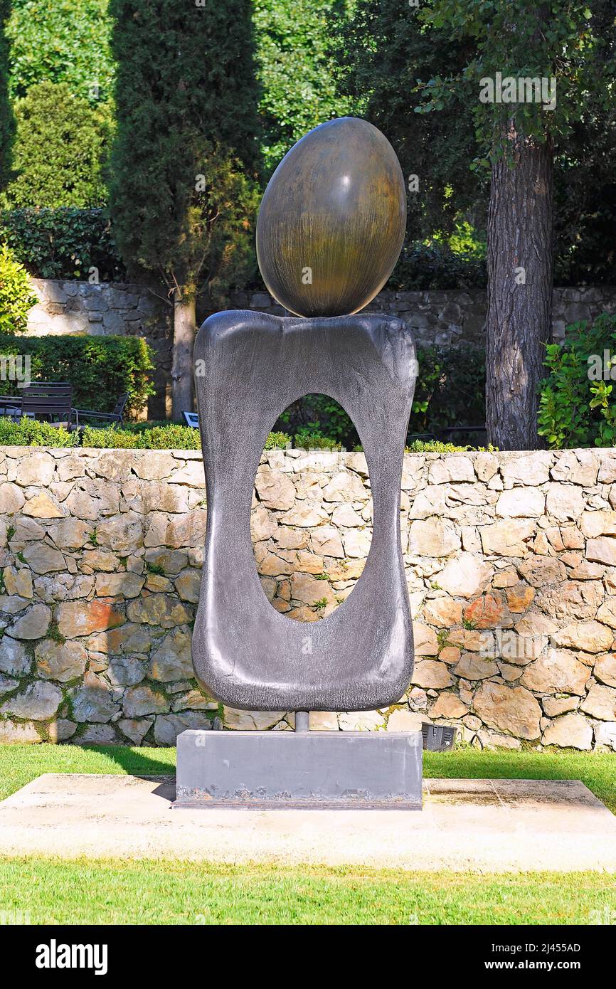 Joan Miro, Monument, 1970, Fondation Maeght, Saint Paul de Vence, Département Alpes-Maritimes, Provence-Alpes-Côte d’Azur, Frankreich Banque D'Images
