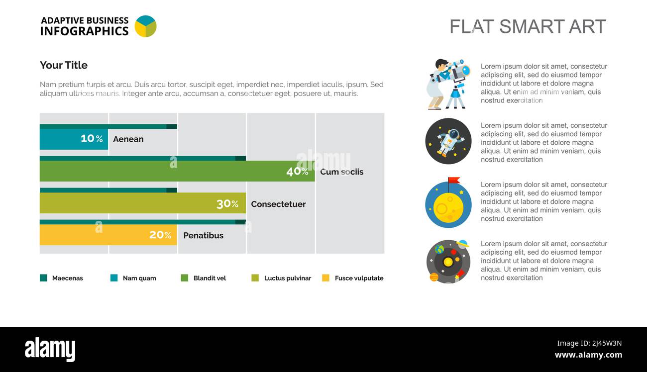 Graphique à barres à quatre colonnes. Données d'entreprise. Développement, exploration, diagramme. Concept pour infographie, modèles, présentation. Peut être utilisé pour des sujets tels que Illustration de Vecteur