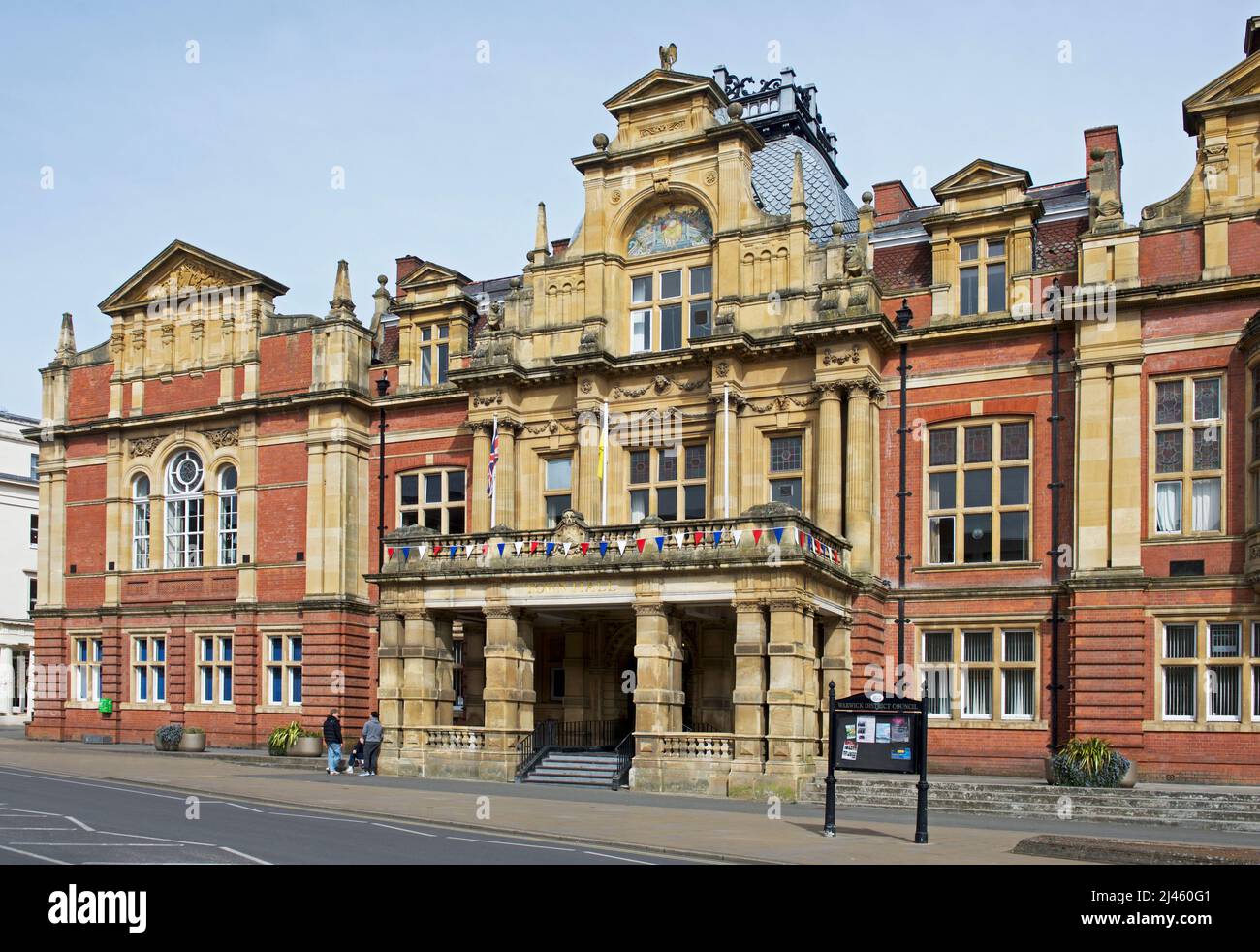 L'hôtel de ville, The Parade, Leamington Spa, Warwickshire, Angleterre Royaume-Uni Banque D'Images