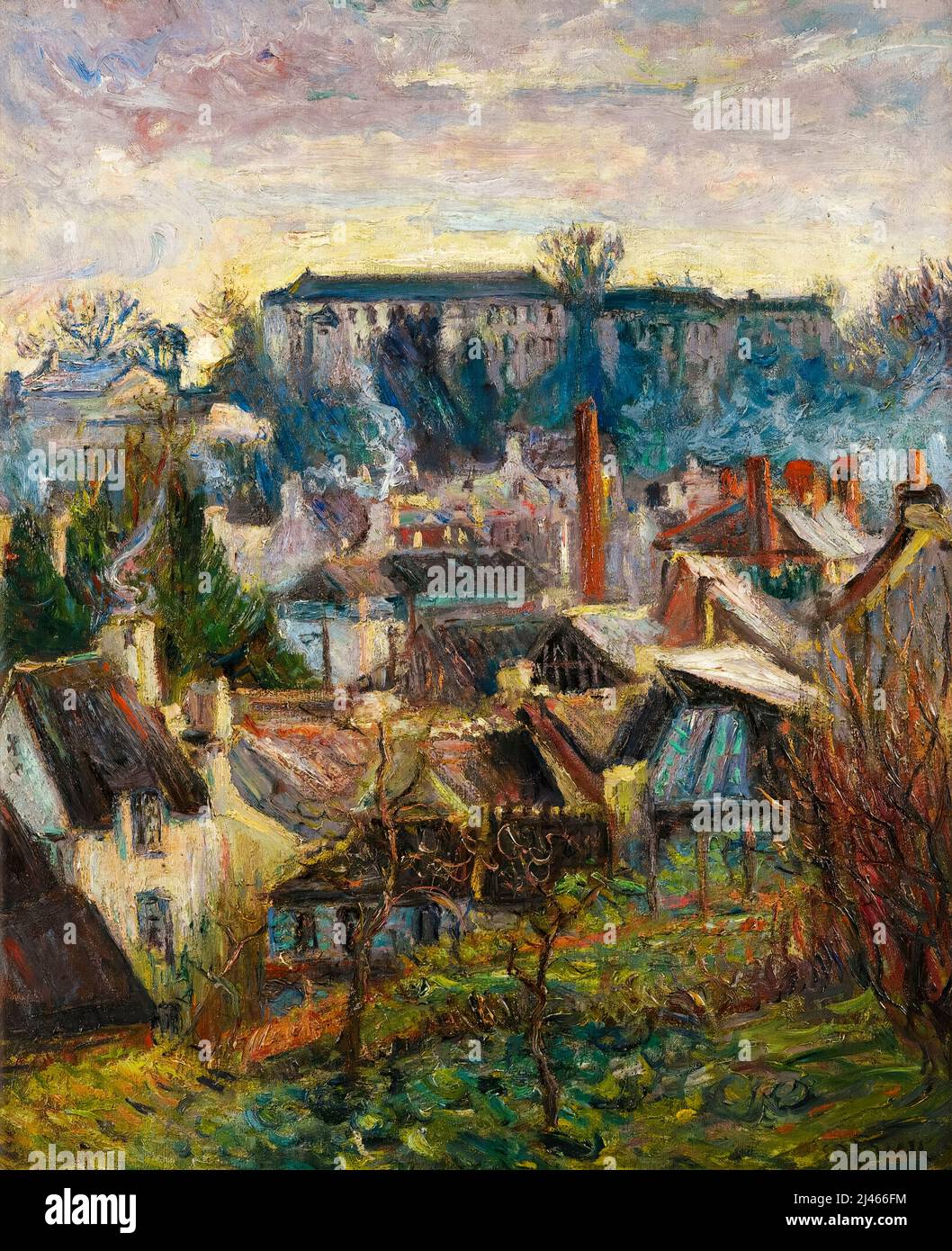 Othon Friesz, falaise, peinture de paysage 1904-1905 Banque D'Images