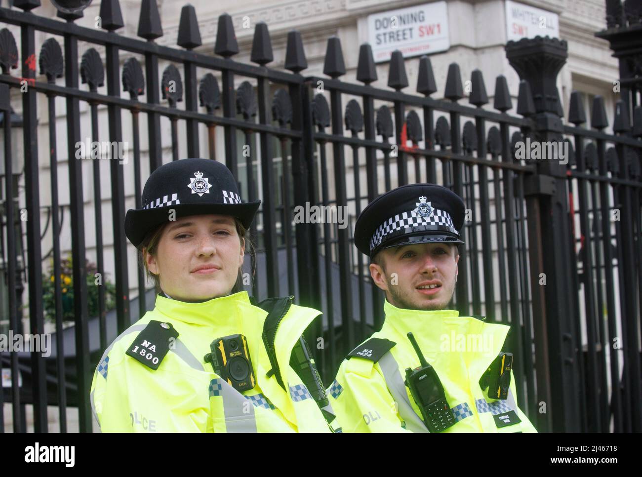 Londres, Royaume-Uni. 12th avril 2022. Le Premier ministre, Boris Johnson, son épouse Carrie, et le chancelier Rishi Sunak ont tous deux reçu aujourd’hui des amendes à titre de résultat de l’enquête de la police sur le scandale de Partygate. Crédit : Karl Black/Alay Live News Banque D'Images