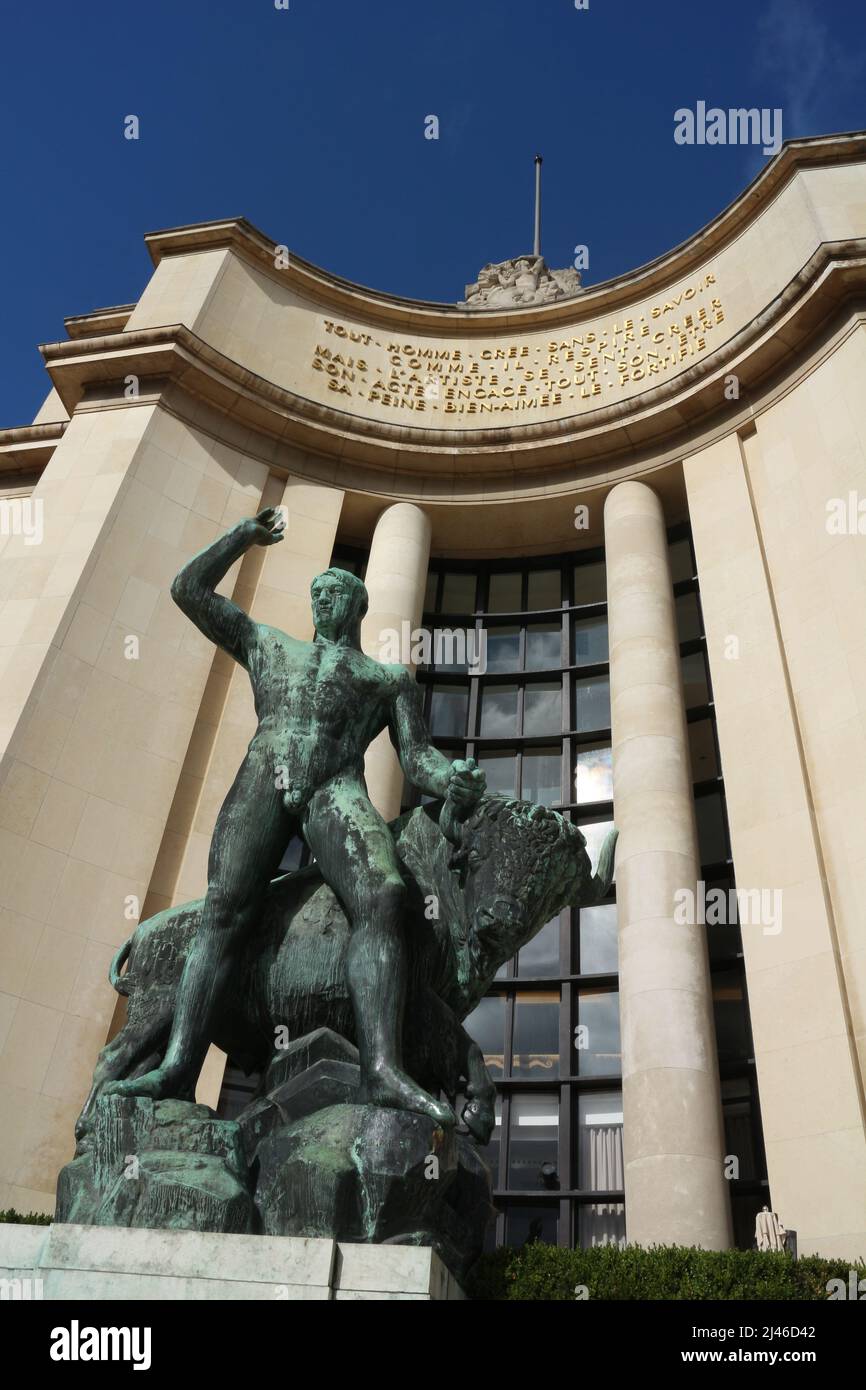 Cité de l'architecture et du patrimoine - Palais de Chaillot - Trocadéro - Paris - France Banque D'Images