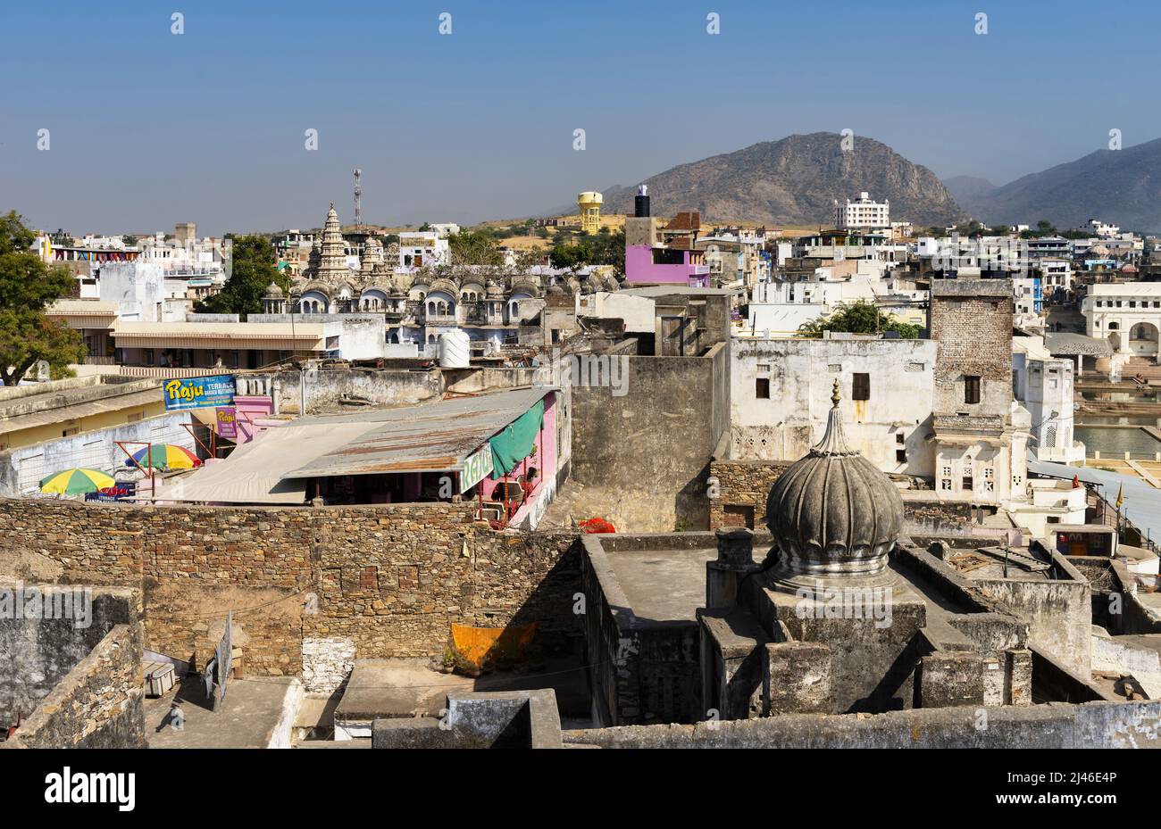Ville indienne de Pushkar Banque D'Images
