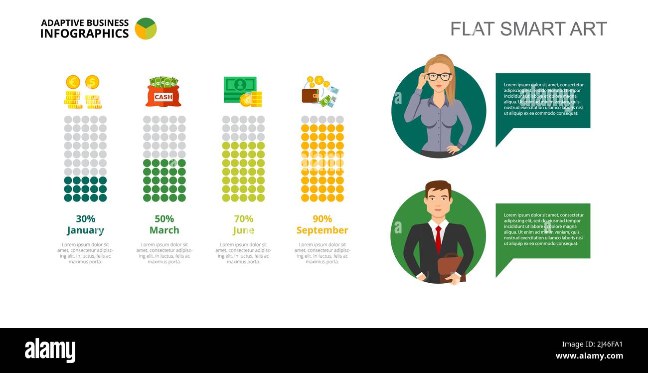 Graphique à barres financières à quatre colonnes. Données d'entreprise. Comparaison, argent, diagramme. Concept créatif pour infographie, modèles, présentation. Peut être utilisé pour Illustration de Vecteur