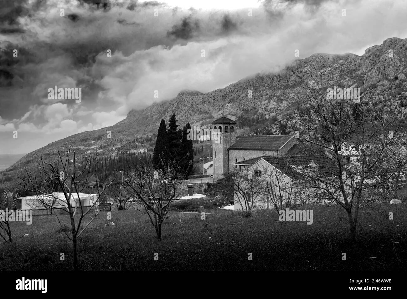 Église Saint-Nicolas. Dubravka, Croatie Banque D'Images