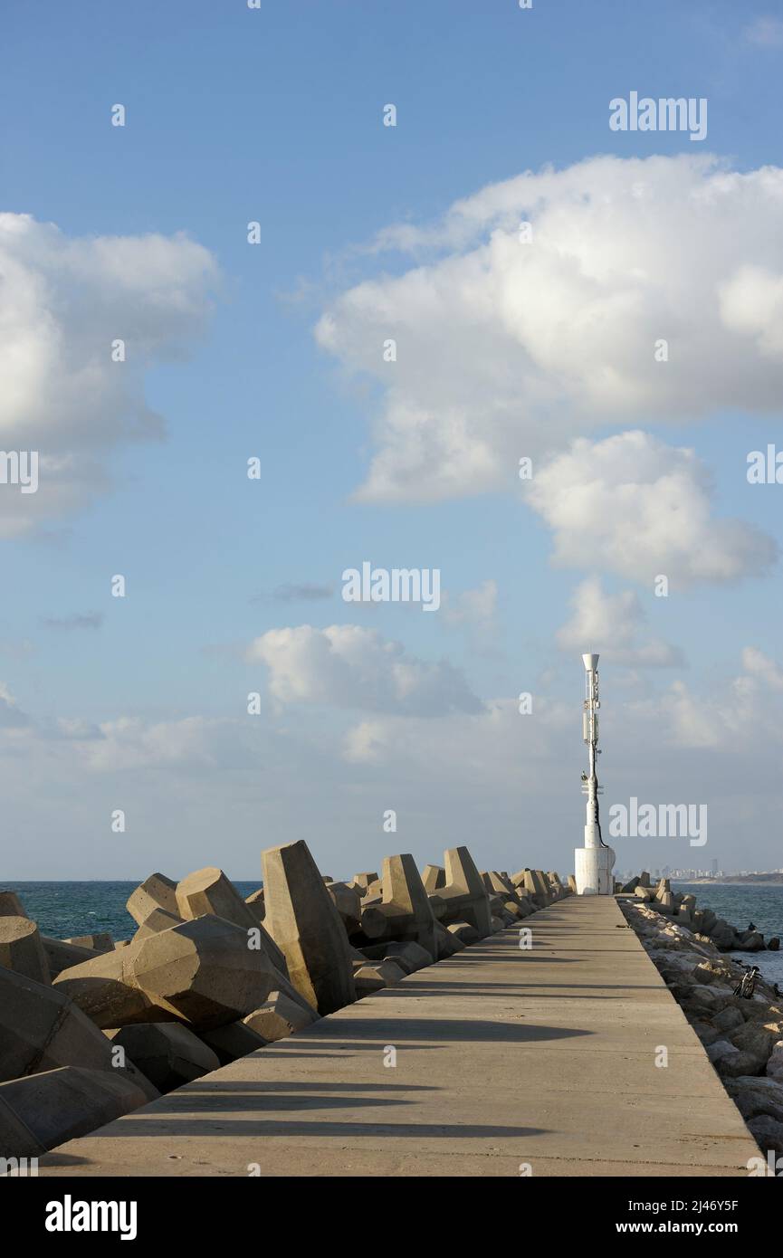 Port de plaisance de la ville d'Ashkelon, sur la Mer Méditerranée Banque D'Images
