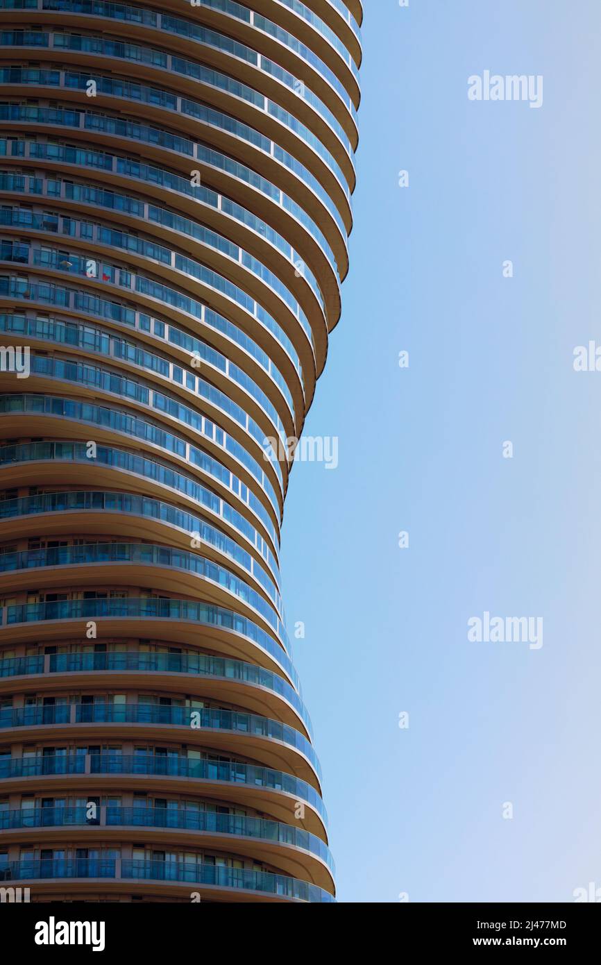 Absolute Condominium; Towers 4 et 5 (les Marilyn Monroe Towers) Mississauga, région de Peel, Ontario Canada. Banque D'Images