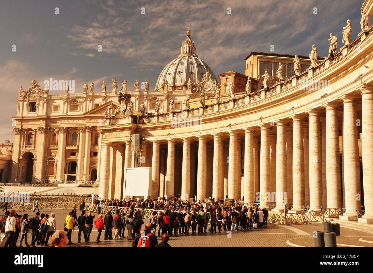 Place Saint-Pierre, Vatican, Rome Italie. Banque D'Images