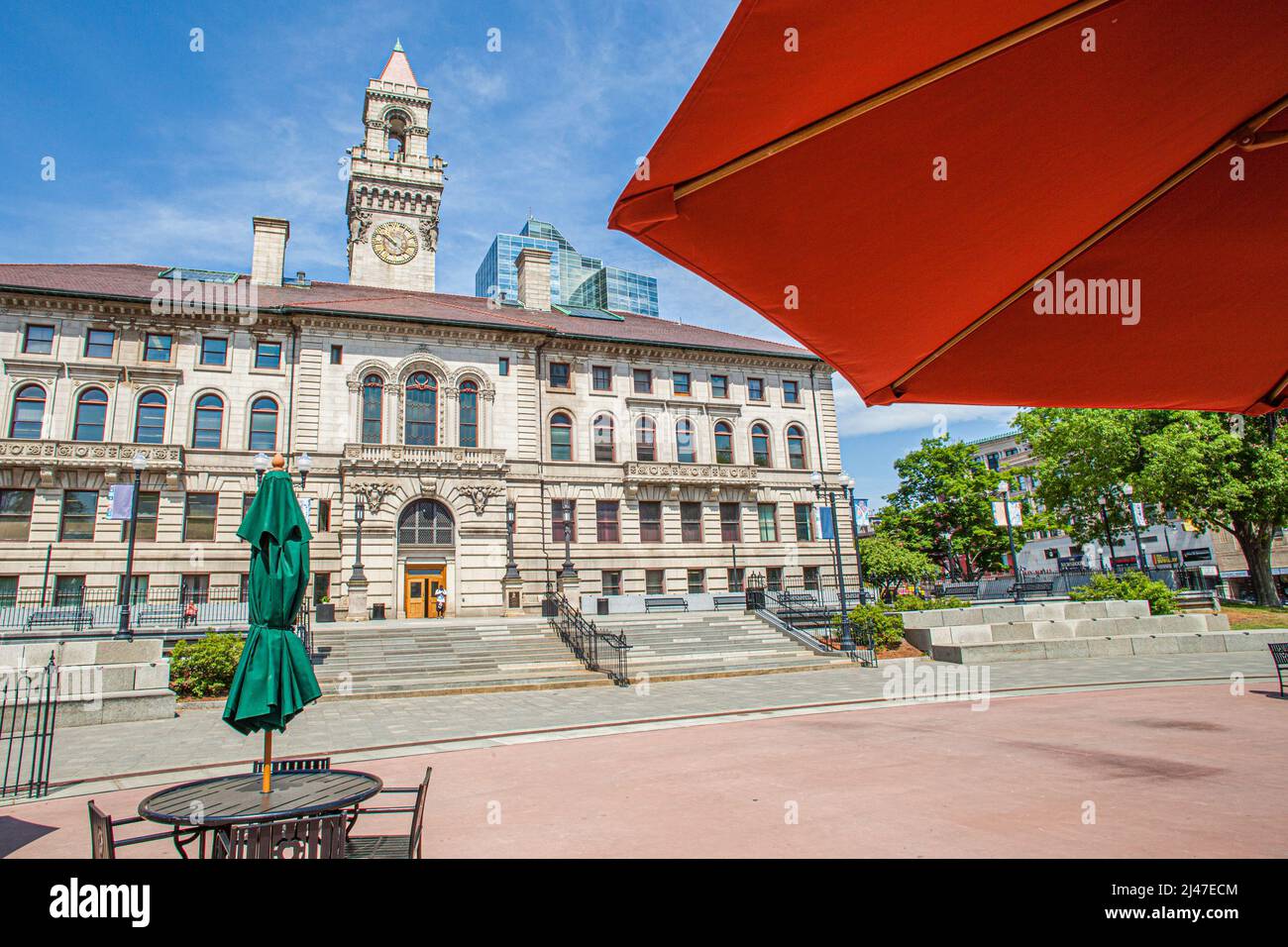L'hôtel de ville de Worcester sur le Worcester Common à Worcester, Massachusetts Banque D'Images