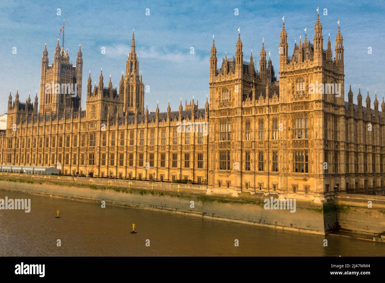 Royaume-uni, Angleterre, Londres. Palais de Westminster, le Parlement, communes. Banque D'Images