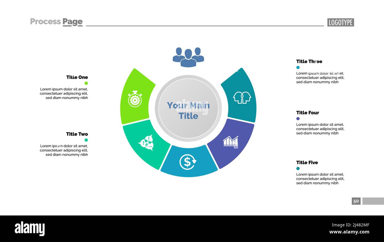 Modèle de diagramme de stratégie en cinq étapes. Données d'entreprise. Graphique, graphique, conception. Concept créatif pour l'infographie, rapport. Peut être utilisé pour des sujets comme perso Illustration de Vecteur